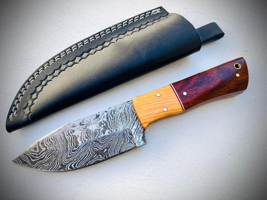 Damascus Steel Knives special edition for outdoor knife fixed blade skinner for hunting and camping knife KG01
