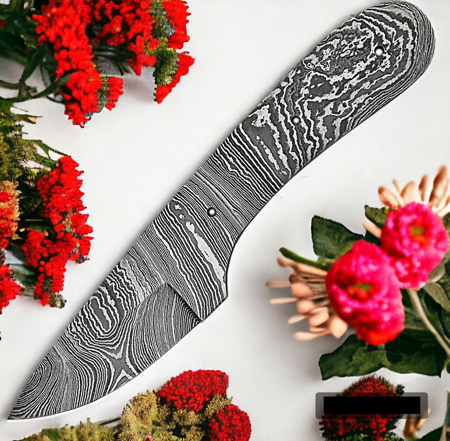 Custom Handmade Damascus Steel Full Tang Blank Blade Knife for Knife Making Supplies-Y12