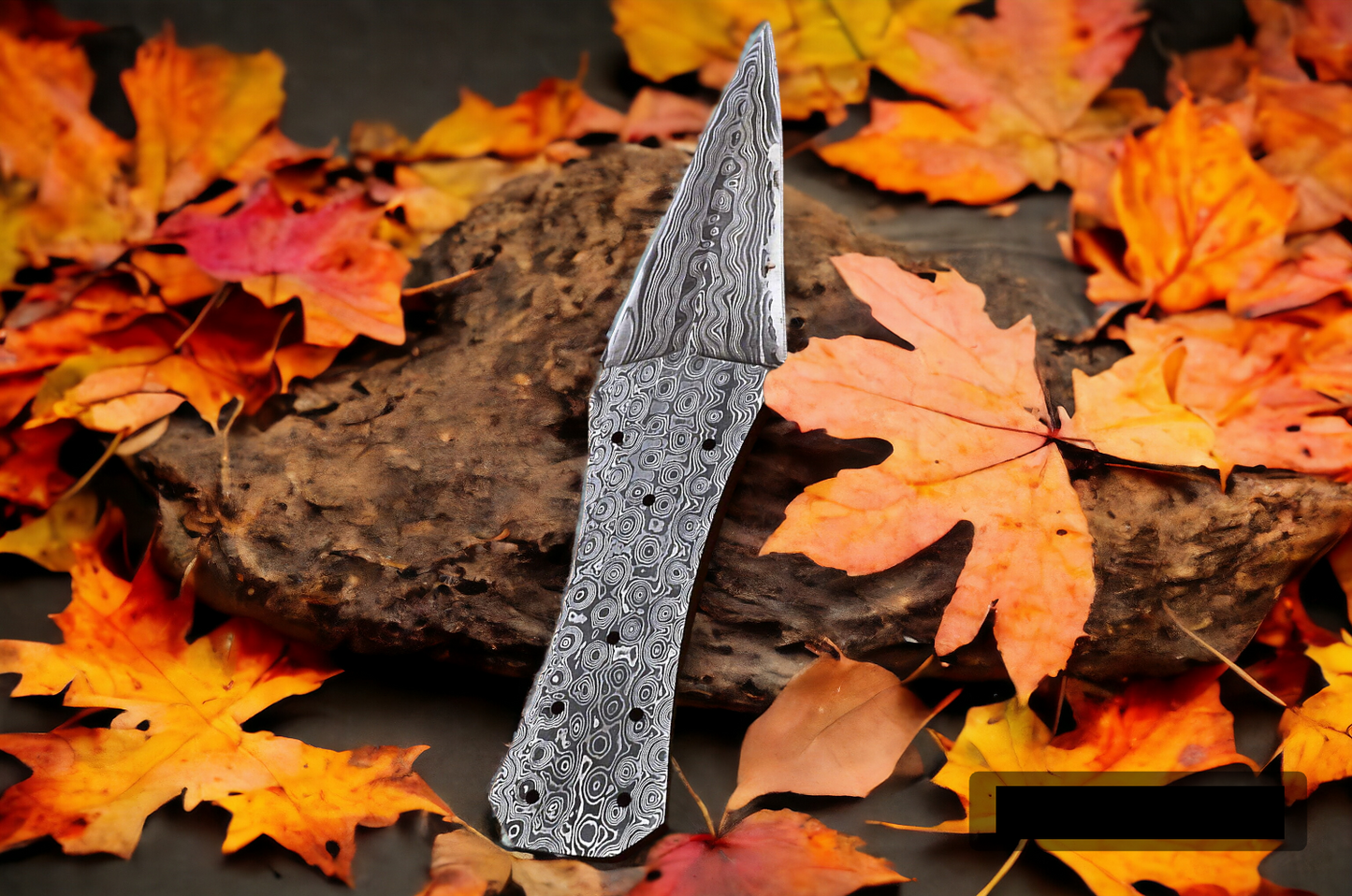 Custom Handmade Damascus Steel Full Tang Blank Blade Knife for Knife Making Supplies-DS6