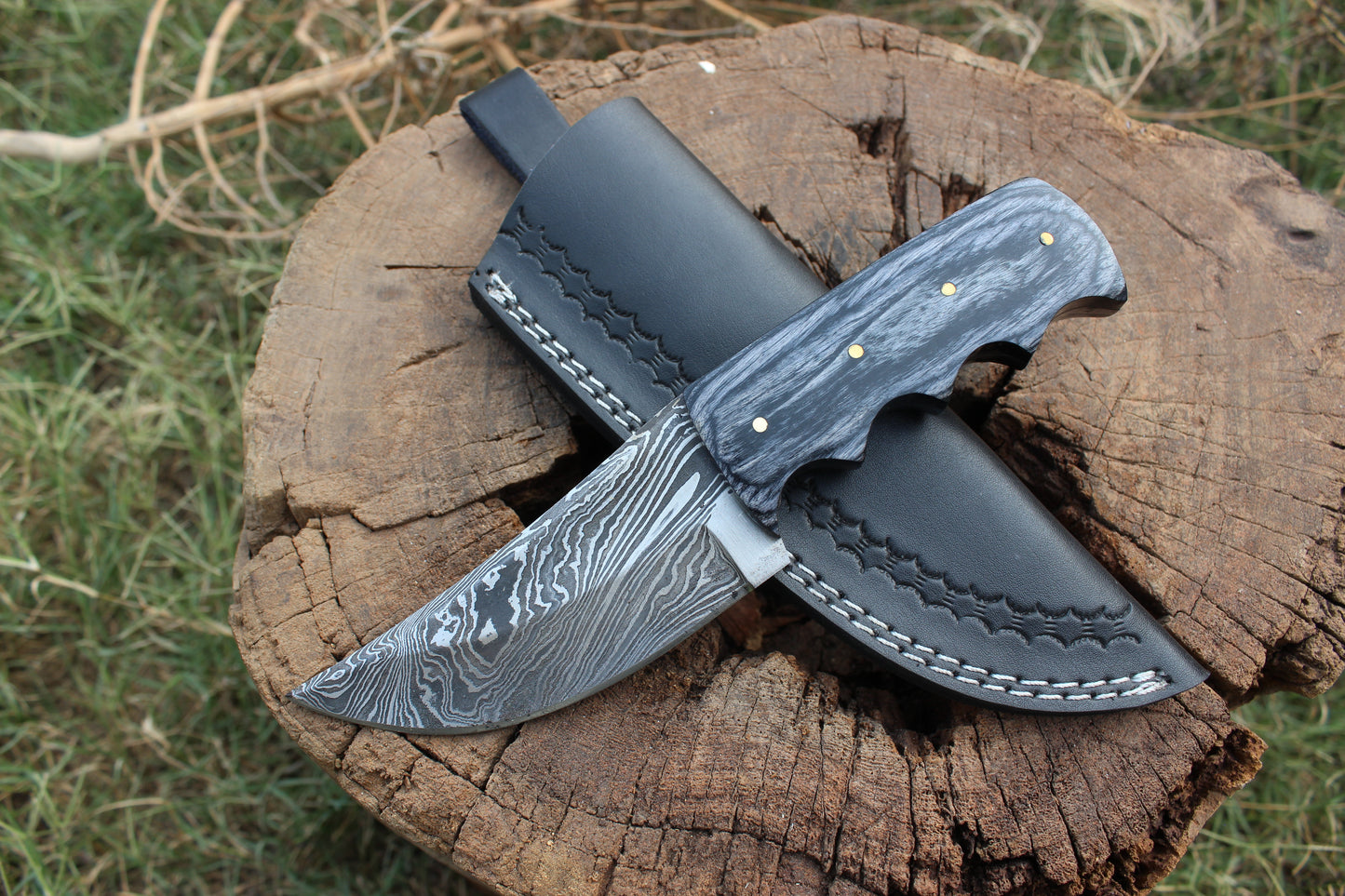 Damascus Steel Phantom Blade Knives special edition for outdoor survival knife fixed blade skinner for hunting and camping knife KG02