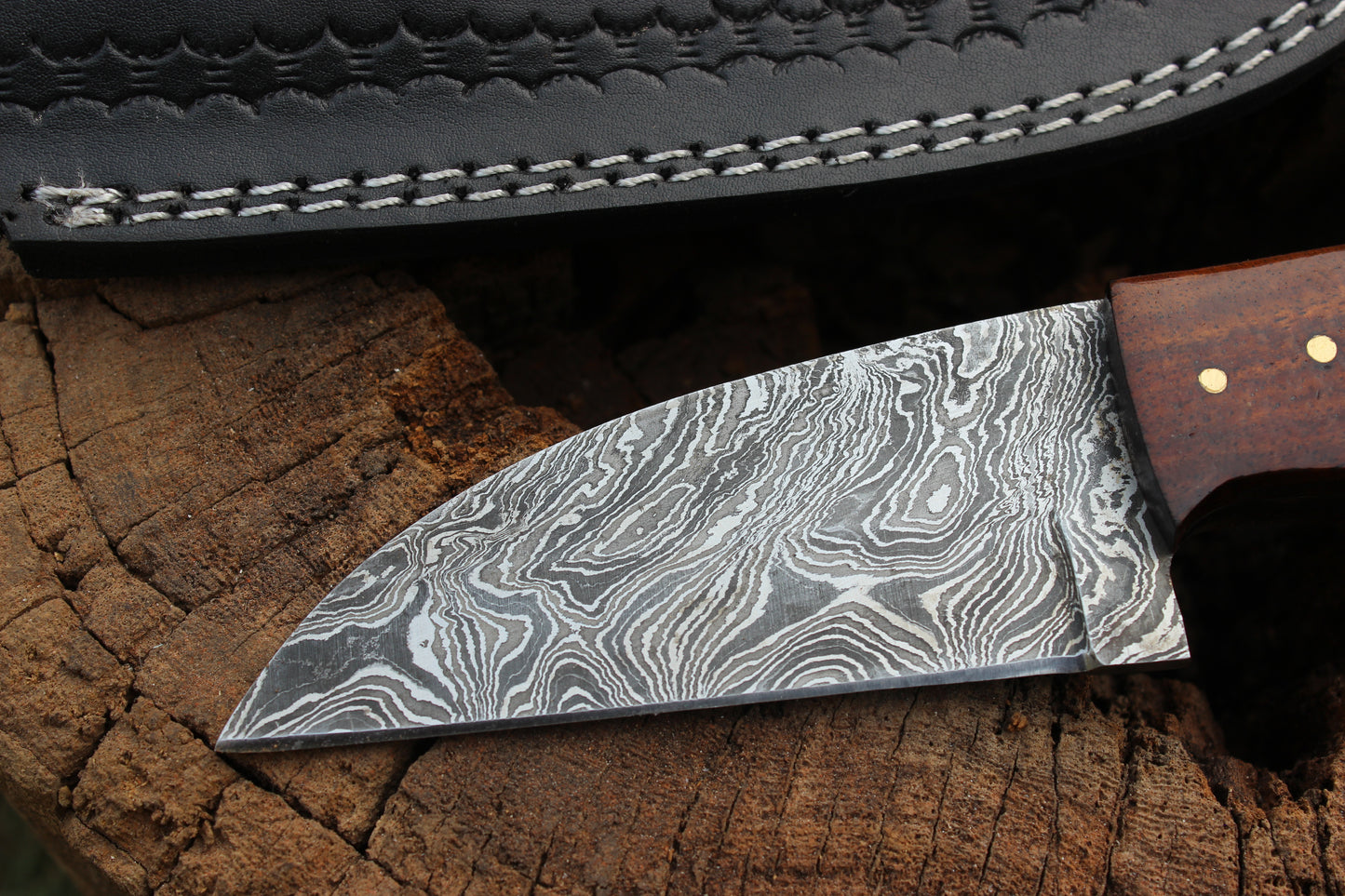 Damascus Steel Thunderbolt Cutlass special edition for outdoor knife fixed blade pocket knife skinner knife for hunting and camping knife KG04