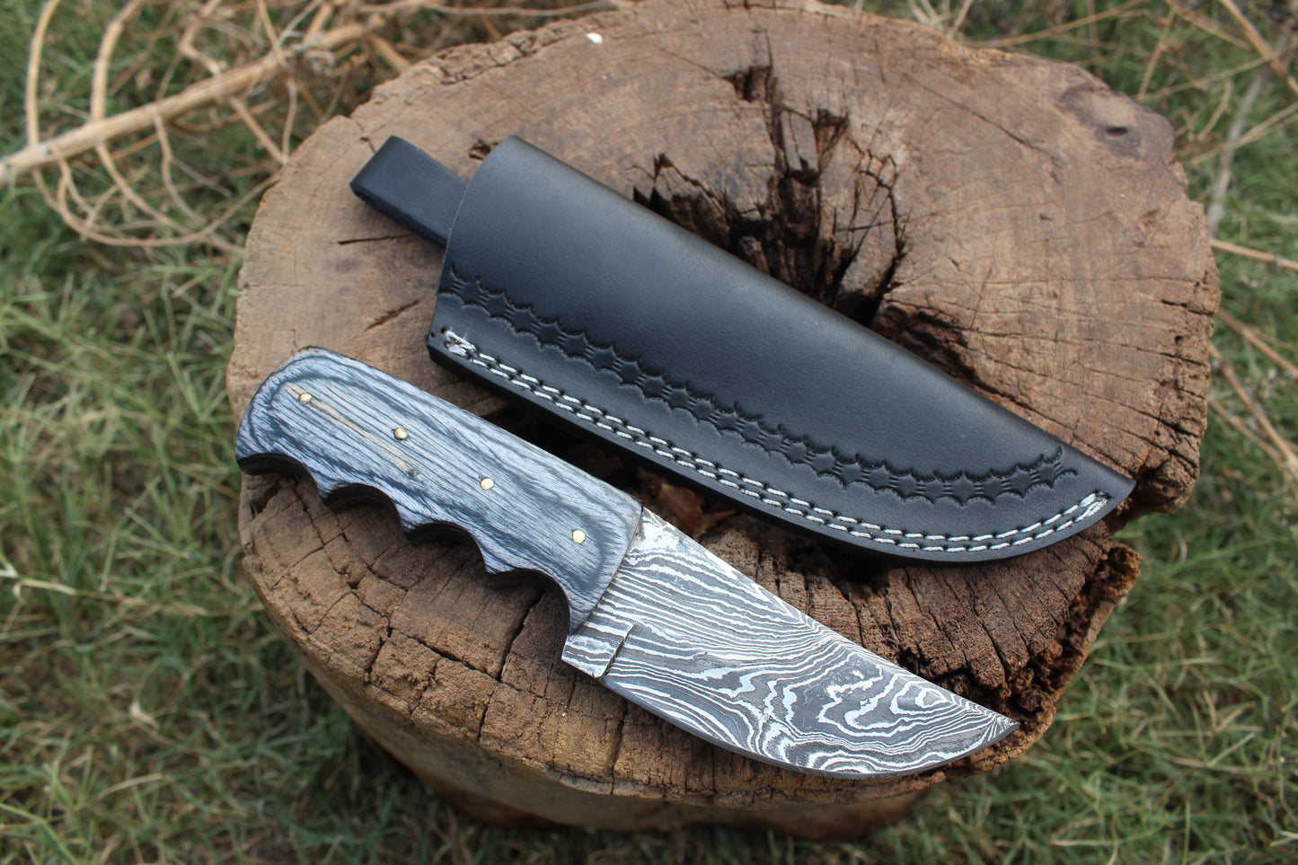 Damascus Steel Phantom Blade Knives special edition for outdoor survival knife fixed blade skinner for hunting and camping knife KG02