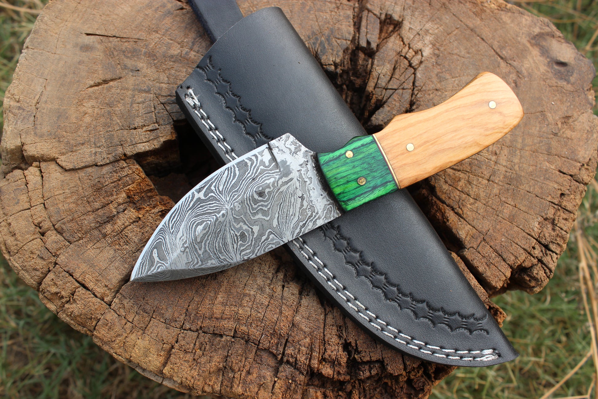 Shadow Blade Damascus Steel Outdoor Knife – Pro Survivals