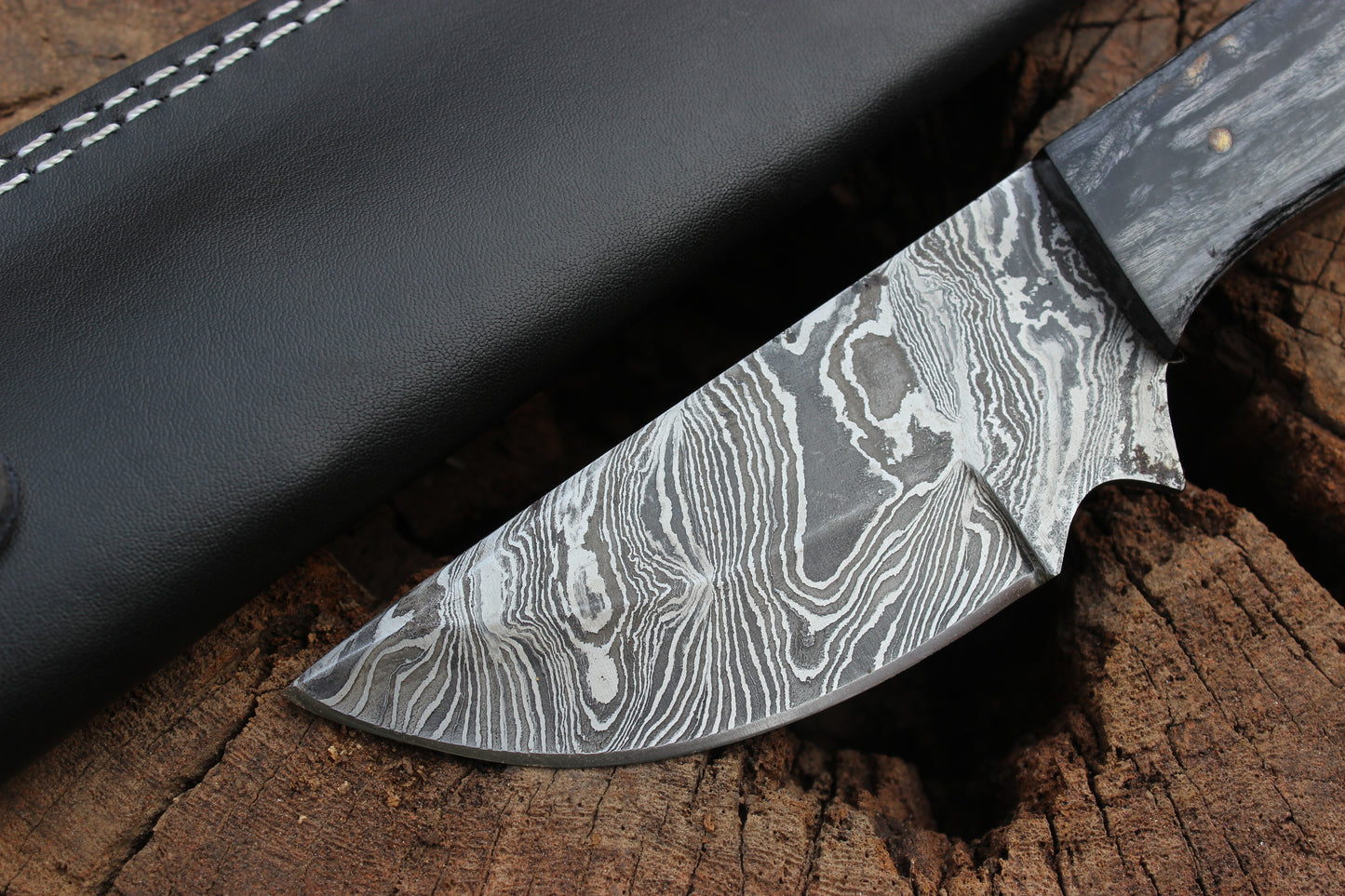 Damascus Steel Dragon's Breath Knives special edition for outdoor knife fixed blade knife skinner for hunting and camping knife KG09