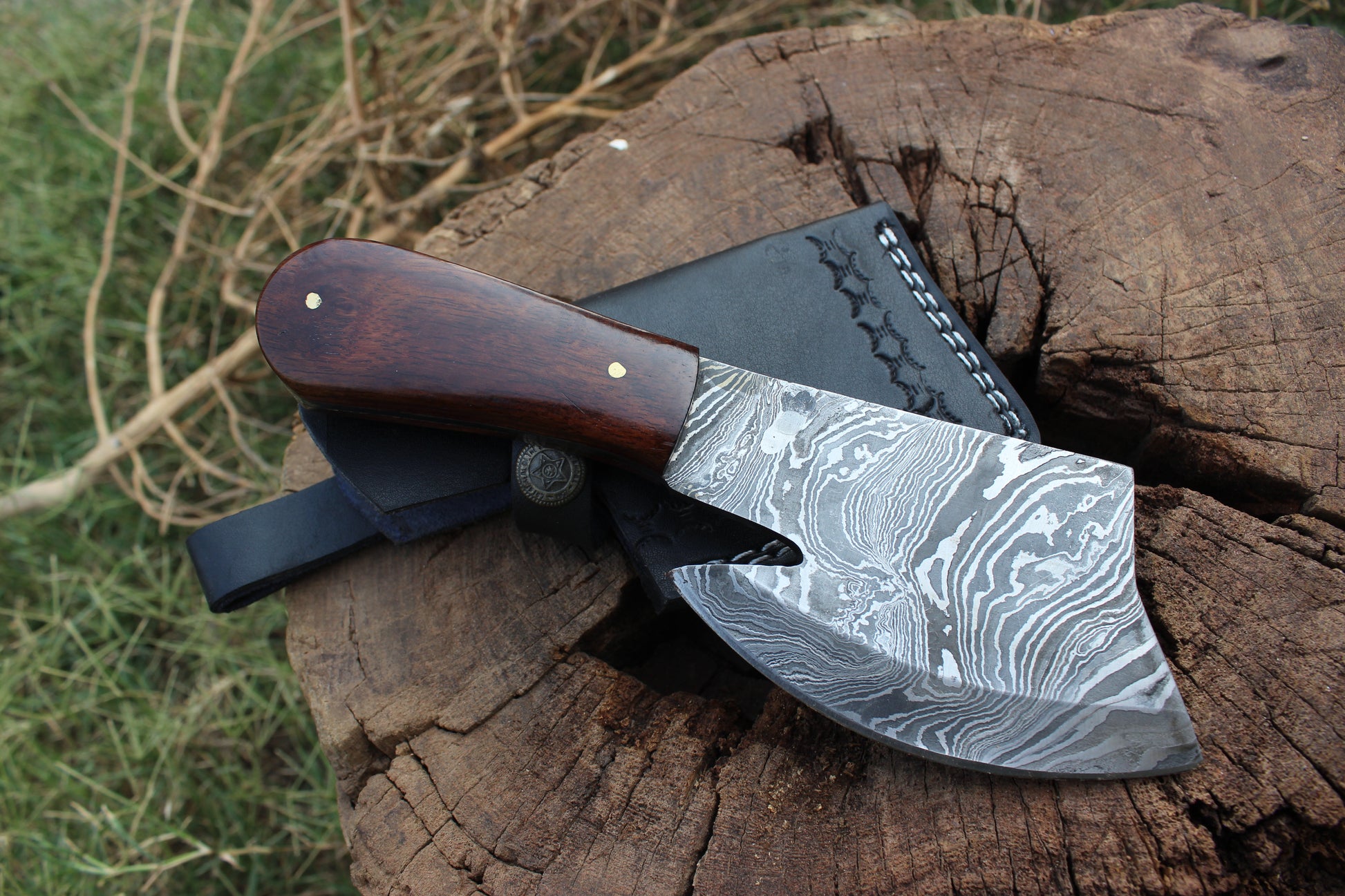 Shopping with Unbeatable Price REAL DAMASCUS Bushcraft Knife