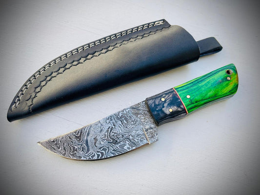 Damascus Steel Knives Dragon's Breath special edition for outdoor knife fixed blade outdoor knife skinner for hunting and camping knife KG10