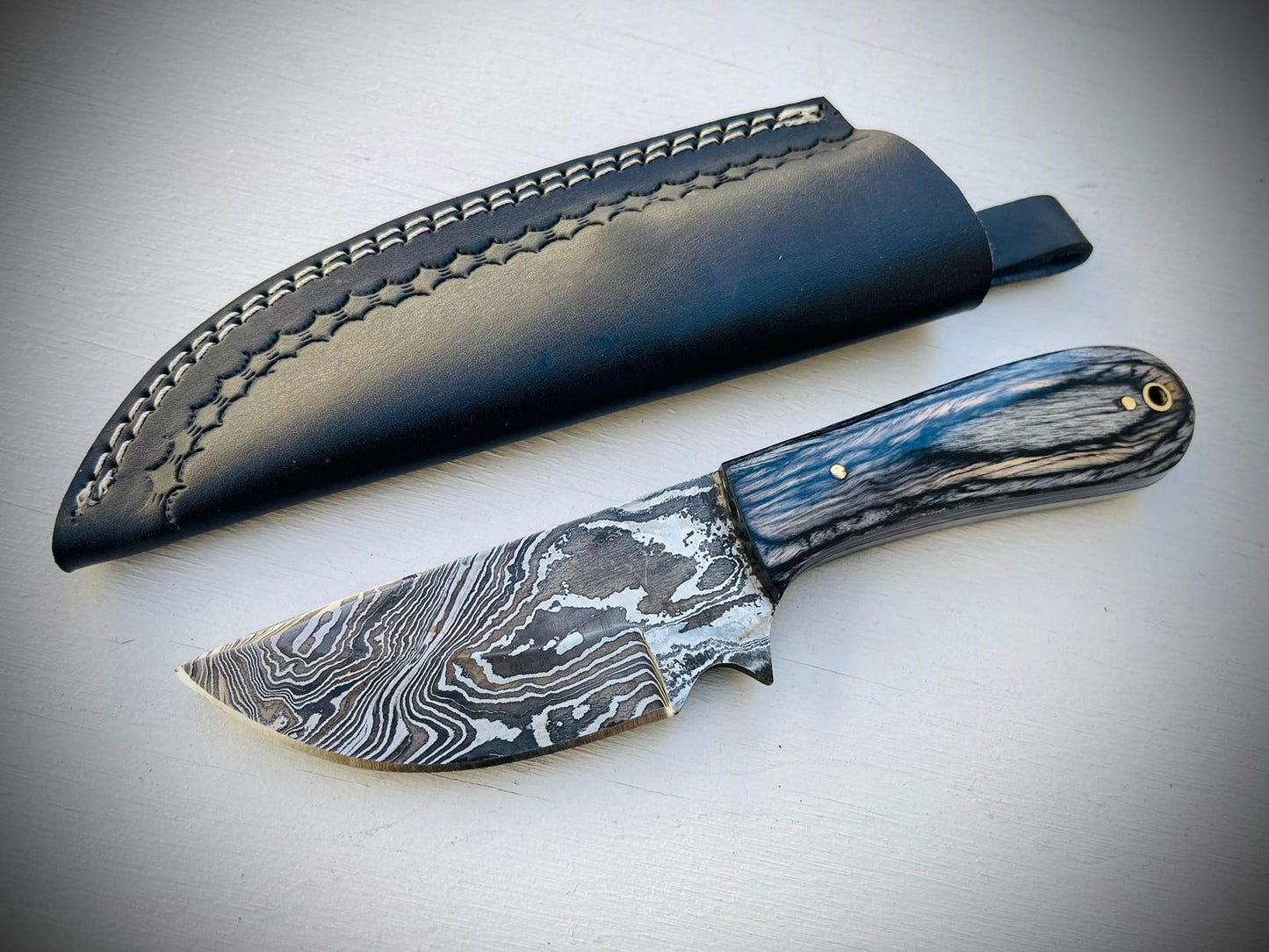 Damascus Steel Dragon's Breath Knives special edition for outdoor knife fixed blade knife skinner for hunting and camping knife KG09